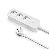 Offgridtec Smarte 3-Fach Steckdosenleiste mit Smart Life- oder Tuya-App 1,8m...