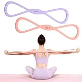 PAPAcroscoma Widerstandsbänder: 8-förmiges Yoga-Zugseil für Stretch-Fitness,...