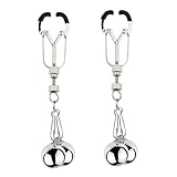 Kutocesy Rostfreier Stahl Nippelklemmen mit Schwerkraftkugel Nippel-Klammern...