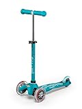 Micro Mobility MMD001 Mini Micro Deluxe Kinderscooter, Aqua, 85cm