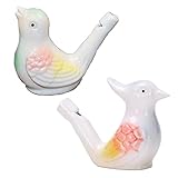 ORICOOL 2 Stück Vogelpfeife - Handgemachte Keramik,Wasser Füllbar Keramische...