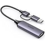 UGREEN Video Capture Card, 4K HDMI auf USB C/A Capture Card, 1080P Video Grabber...