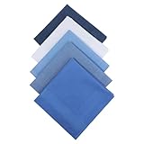 Giantree 5 Stück Stoff Taschentücher für Herren, 40 × 40 cm Baumwolle...