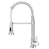 Küchenarmatur mit Brause, Feder-Wasserhahn für Küche, ausziehbare...
