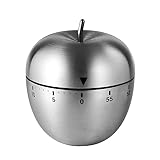 Mobxpar Mechanische Küchentimer Apfel aus Edelstahl, Küche Kurzzeitmesser...