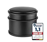 KIRNER Premium Türstopper schwarz matt - elegant & modern - 1,1 kg schwerer...