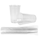 HEKU 50 transparente Einweg-Trinkbecher 0,3l | Aus Polypropylen | Ideal für...