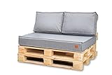 Bielik Palettenkissen 120 x 80 Set für Palettenmöbel - Wasserdicht...