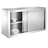 Bc-elec - SSC160 Küchenschrank, Hängeschrank aus Edelstahl 160x40x60cm ideal...