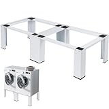 Metall Doppel Waschmaschinen Untergestell - 126(L) x 54(B) x 32(H) cm - max. 300...