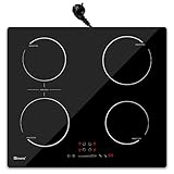 GIONIEN Induktionskochfeld mit Stecker 60cm 16Amp,Integriertes Elektrokochfeld...