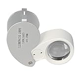 GrowPRO Taschenmikroskop 40x mit LED Beleuchtung - Lupe Mikroskop