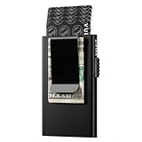 VULKIT Kartenetui mit Geldklammer Herren-Kreditkartenetui RFID-blockierender...