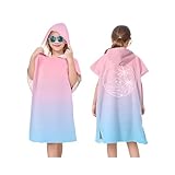 Proumhang Kinder Surf Poncho Badeponcho Mikrofaser Bademantel Strandtuch Frottee...