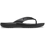 Crocs Unisex Classic Flip Flops, Schwarz, 39/40 EU