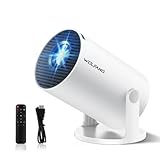 WOLFANG Mini Beamer【Integrierte Apps & WiFi 6】 1080P Tragbarer Projektor mit...