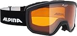 ALPINA SCARABEO S - Beschlagfreie, Extrem Robuste & Bruchsichere OTG Skibrille...