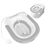 TNOMSNO Sitzbad für Toilette, Bidet Einsatz für Toilette mit Spülung,...
