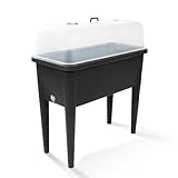 Hochbeet Kunstoff 76x37x84,5 cm | Robuster PP-Kunststoff mit abnehmbaren Beinen...