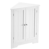 VASAGLE Eckschrank, Badezimmerschrank, mit Türen, verstellbare Ablage, für...