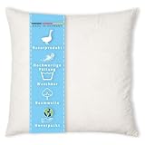 Kissenoutlet24 Federkissen 25x25cm Füllung 110g Bezug Baumwolle Farbe Creme...
