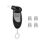 Sathychanpy Alkoholtester Polizeigenau, Promilletester mit 5 Mundstücke,...