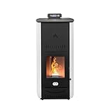 STUFE A PELLET ITALIA New York 22 Kw 5 Sterne | Hydro-Pelletöfen für Heizung...