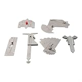 Hasaller Schweiß-Inspektionslehre-Sets, 6-teiliges Schweißmesswerkzeug-Set...