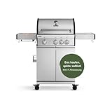 BURNHARD 3-Brenner Gasgrill FRED Deluxe inkl. 900°C Infrarot-Keramikbrenner und...