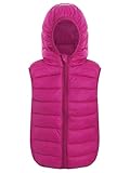 Nyeemya Westen Mädchen Daunenweste Jungen Gesteppte Ärmellose mit Kapuze Jacke...