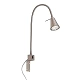 BRILONER - LED Leselampe mit Schalter am Gehäuse, schwenkbar, GU10 4,7W, 400lm,...