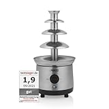 Princess Schokoladenbrunnen XXL – 4 Etagen, Warmhaltefunktion, 190 Watt, 1,1...