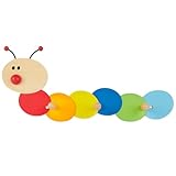 Bieco Garderobe Kinder Raupe | Kindergarderobe Holz mit Kinder Kleiderhaken |...