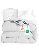 BedFabtasy Premium Daunendecke 240x220cm, Ganzjahresdecke Bettdecke 240x220 mit...