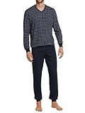 Schiesser Herren Lang Mit Bündchen - Nightwear Set Zweiteiliger Schlafanzug,...