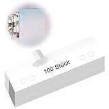 IMPPTE 100 Stück Heftstreifen Selbstklebend Abheftvorrichtung 105×30 mm...