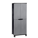Kreher Kunststoffschrank Noble hoch, 171 x 68 x 40 cm, mit 3 Einlegeböden,...