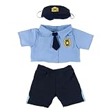 Blaues Polizei-Outfit – 40 cm – Teddybär-Kleidung – Bär nicht im...