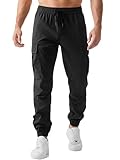 JMIERR Cargohose Herren Lang Jogger Sporthose Elastischer Taille mit Kordelzug...