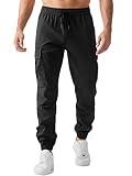 JMIERR Cargohose Herren Lang Jogger Sporthose Elastischer Taille mit Kordelzug...