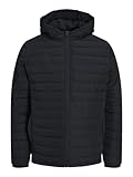 Jack & Jones Herren JJERECYCLE RAW Puffer Hood NOOS Pufferjacke, Black, M