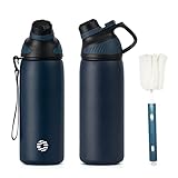 Fjbottle Edelstahl Trinkflasche Sport mit Magnetischem Deckel 1L, 800ml, 600ml,...