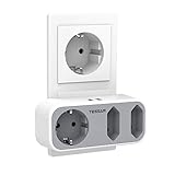 TESSAN Mehrfachstecker mit USB, Doppelstecker für Steckdose, 3 Fach...