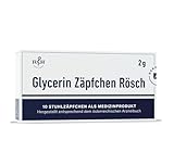 Glycerin Zäpfchen | 2g (10 Zäpfchen) | für eine natürliche Stuhlregulierung...