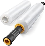 Stretchfolie mit Griffen, 38,1 cm x 300 m, Schrumpffolie, Umzug, Lieferanten, 60...