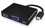 Icy Box IB-DK4032-CPD USB Type-C Notebook-Dockingstation mit VGA, 1x USB 3.0...