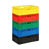 gardivo E2 Kisten 5 Stück 60x40x20 Meischkiste verschiedenen Farben,...