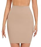 ONEW Bauchweg Shapewear Unterrock Damen Nahtlose Hoch Taillen Halbrock...
