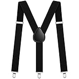 Aomig Herren-Hosenträger mit starken Metall-Clips, 3,5 cm breit, robuste, für...