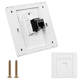 OFFCUP CAT6 Universal Netzwerkdose 1 Port LAN Dose STP Vollgeschirmt RJ45 Modul...